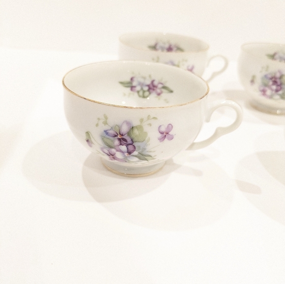 Vintage Registered U.S.A. Celebrate made in Japan Teacups & Dessert Plates - Picture 8 of 9